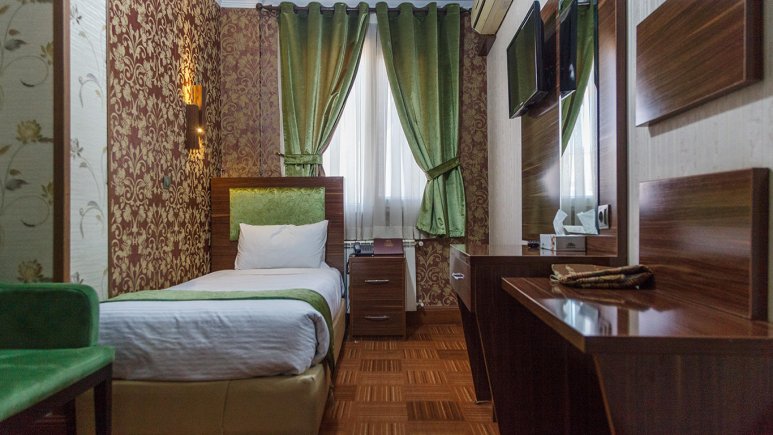 اتاق یک تخته هتل شهریار تهران